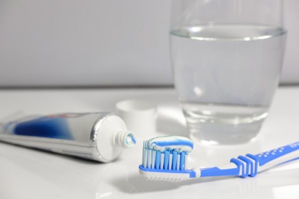 toothbrush and toothpatse